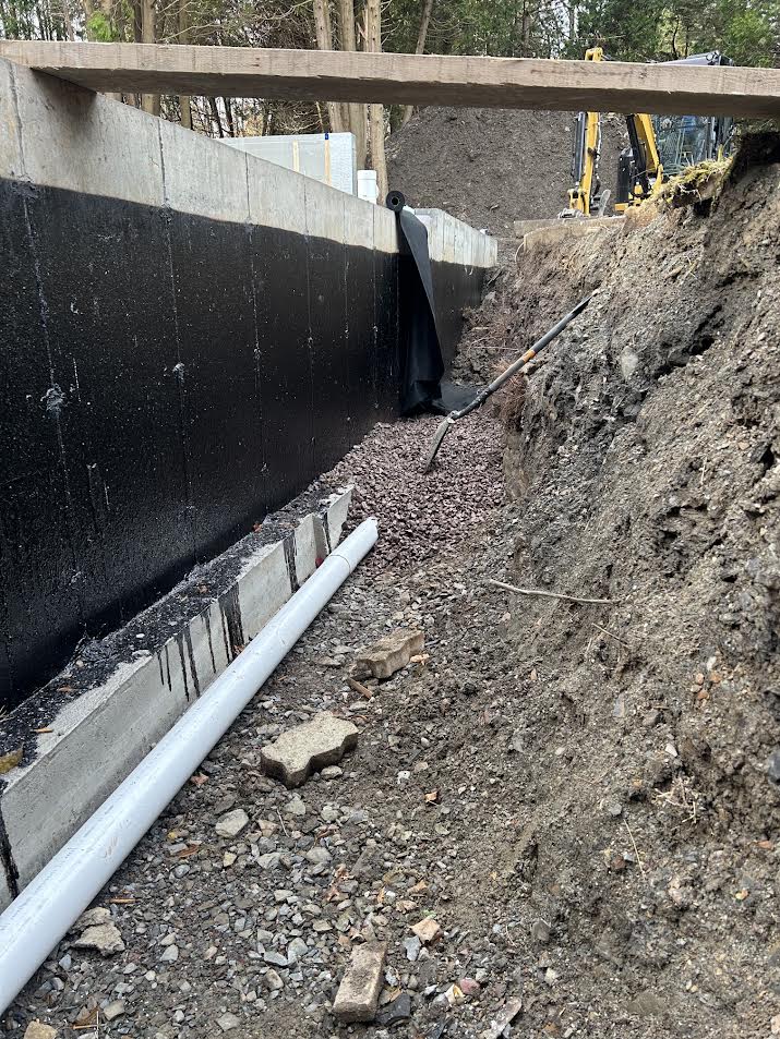 Drainage près de fondation résidentielle par MG.CO Entretien